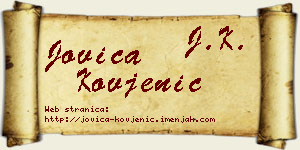 Jovica Kovjenić vizit kartica